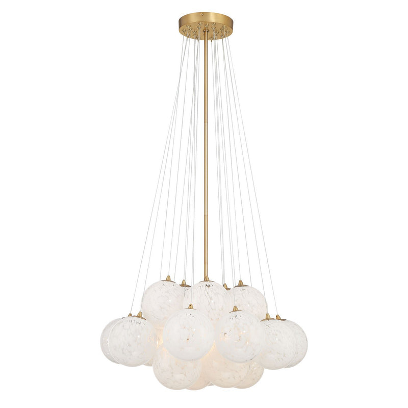 Langford 5-Light Pendant in Legacy Brass