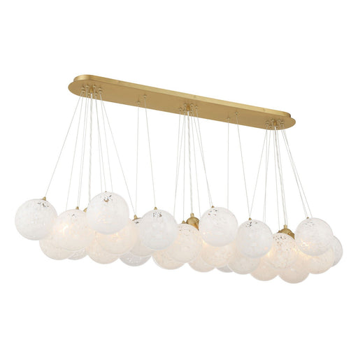 Langford 12-Light Linear Pendant in Legacy Brass