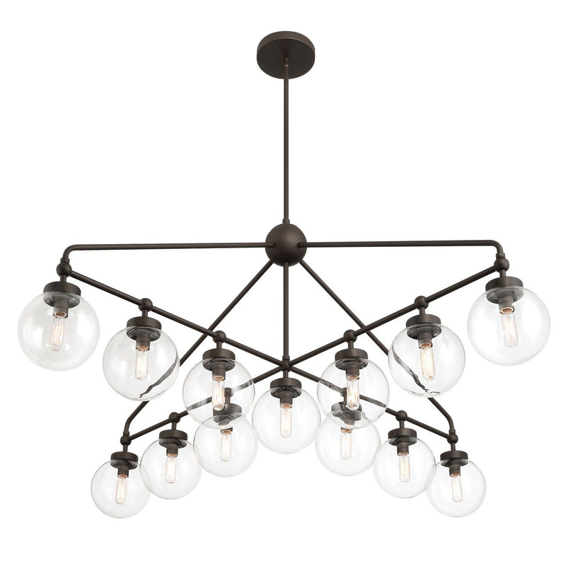 Stella 13-Light Chandelier in Dark Bronze