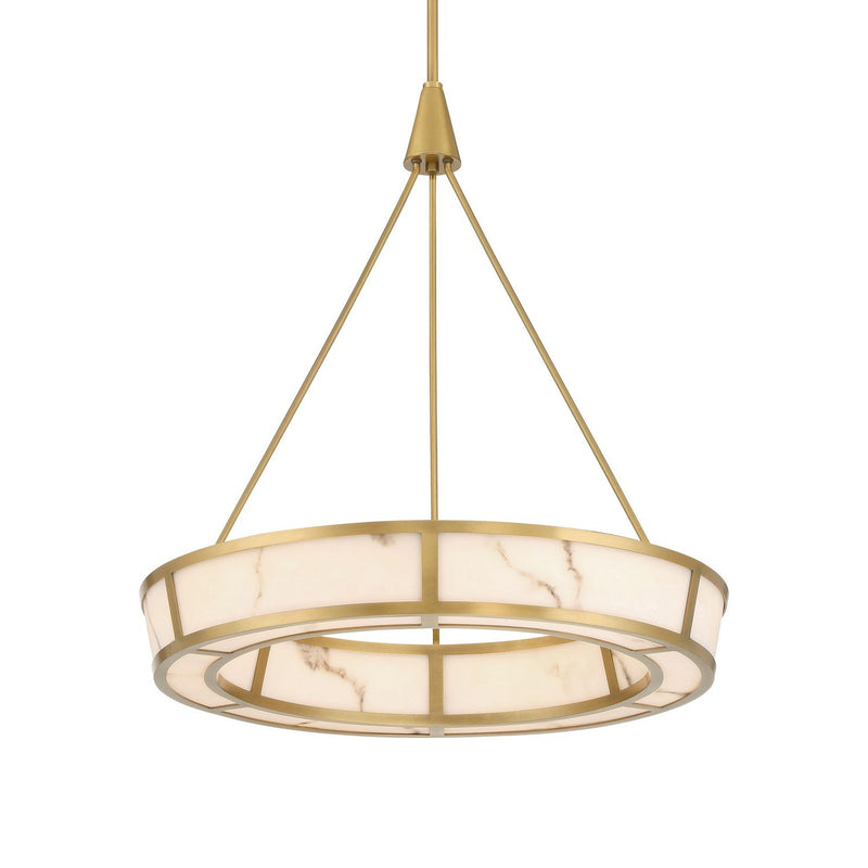 Velaris 24" LED Pendant in Legacy Brass