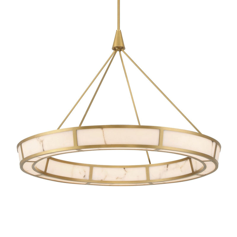 Velaris 36" LED Pendant in Legacy Brass