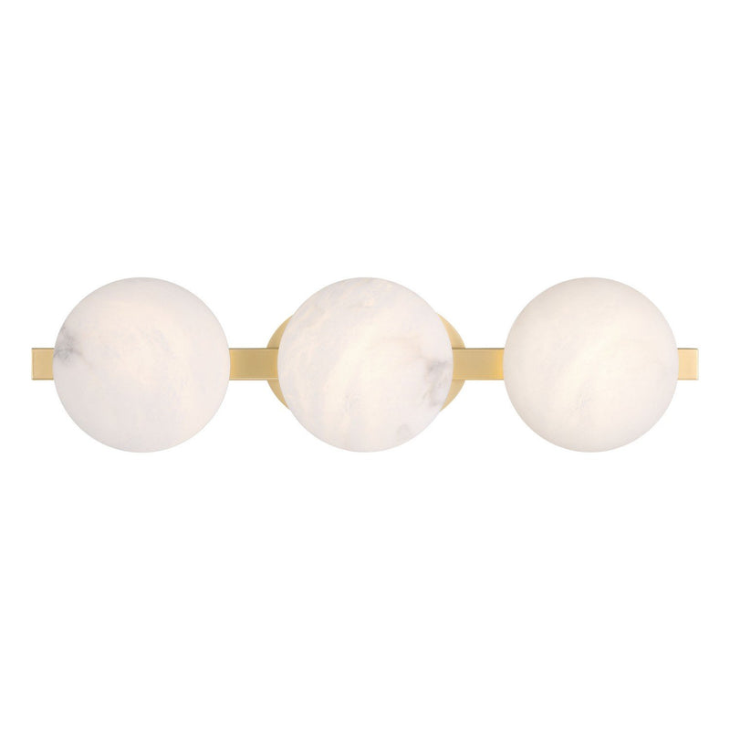 Zill 3-Light LED Bath Vanity Light in Lily Gold