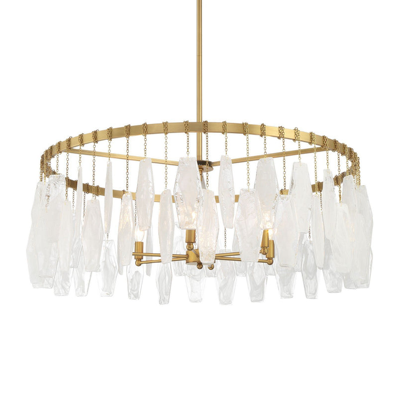 Willow 6-Light Chandelier in Legacy Brass