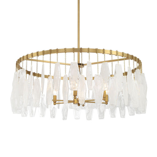 Willow 6-Light Chandelier in Legacy Brass