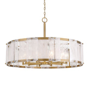Veil 10-Light Pendant in Legacy Brass