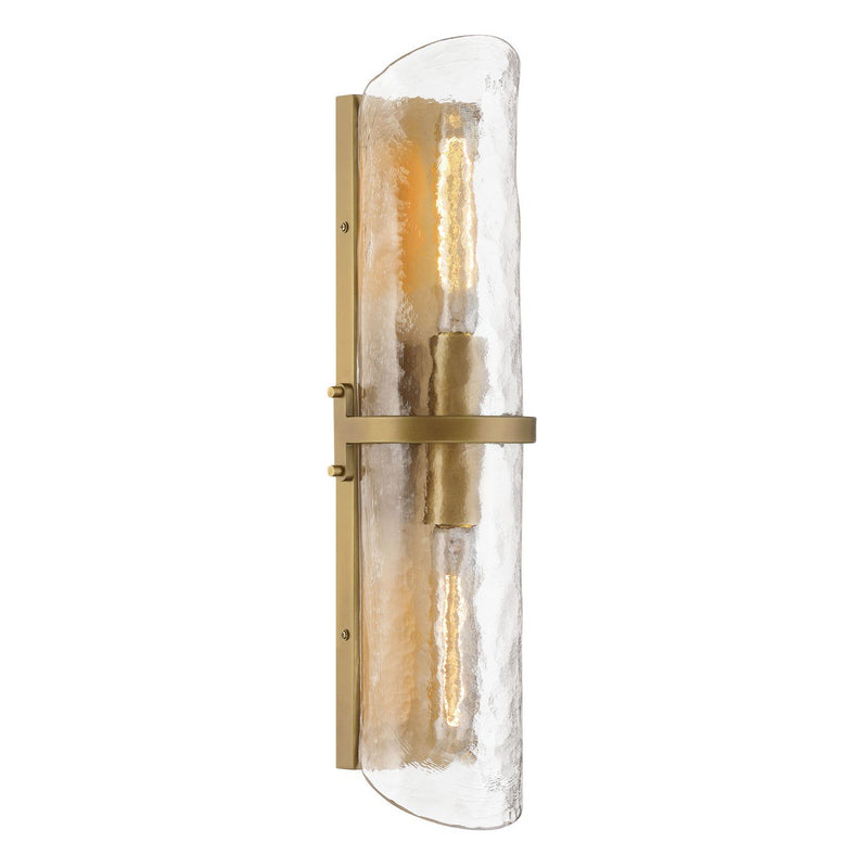 Elora 2-Light Bath Sconce in Legacy Brass