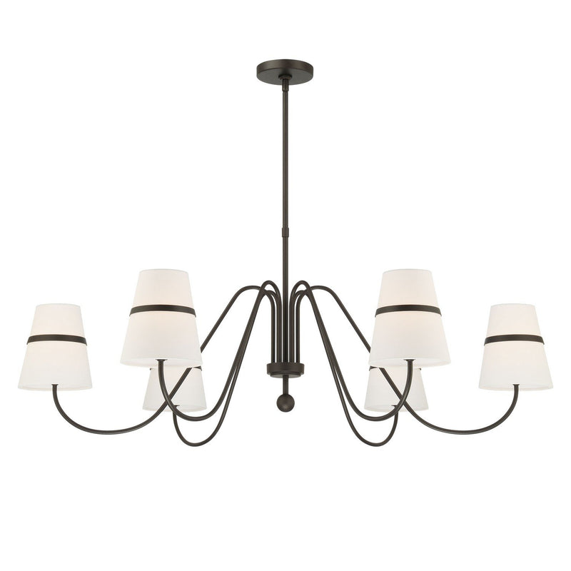 Althia 6-Light Chandelier in Textured Dark Bronze