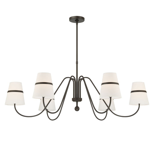 Althia 6-Light Chandelier in Textured Dark Bronze