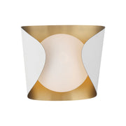 Flare Bath Sconce in Sand White