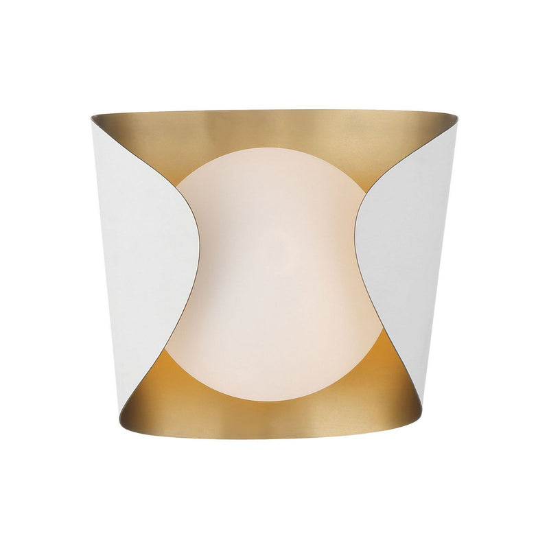 Flare Bath Sconce in Sand White