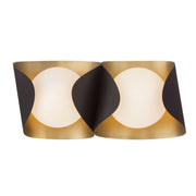 Flare 2-Light Bath Vanity Light in Dark Bronze