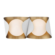 Flare 2-Light Bath Vanity Light in Sand White