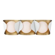 Flare 3-Light Bath Vanity Light in Sand White