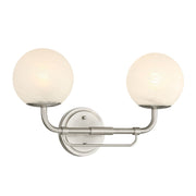 Whitehall 2-Light Bath Vanity Light in Brushed Nickel