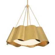Waveform 4-Light Pendant in Legacy Brass