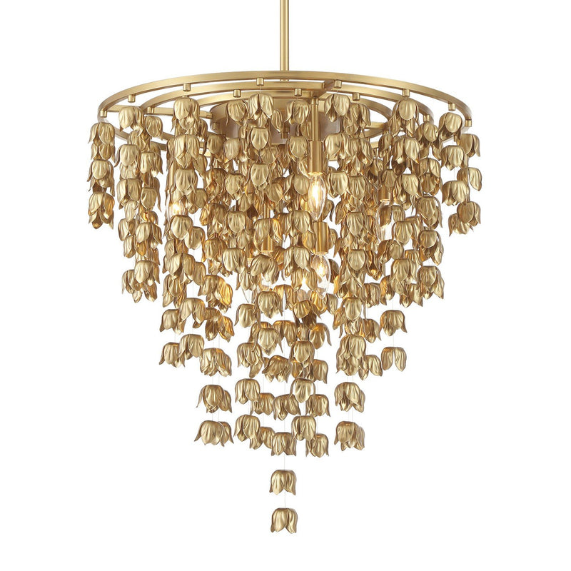 Ashgrove 8-Light Chandelier in Legacy Brass