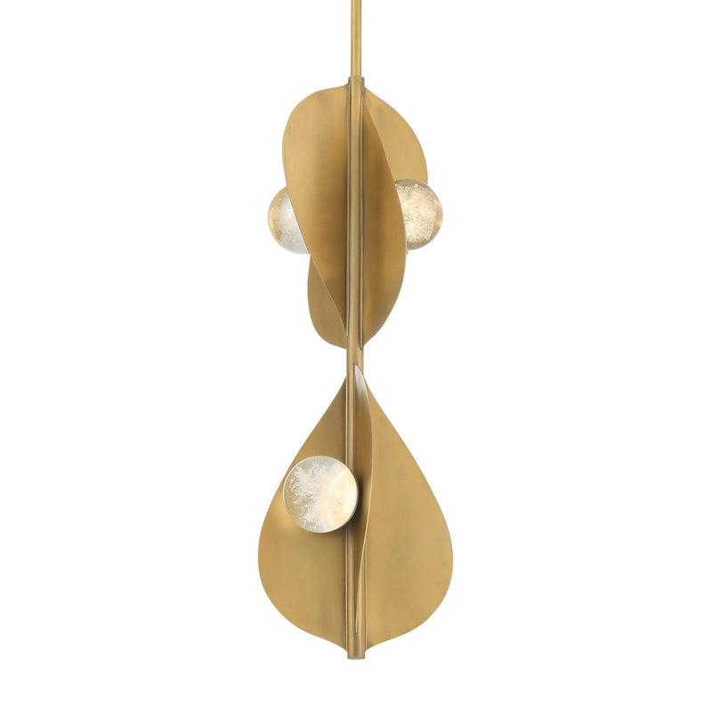 Pod Tall LED Pendant in Legacy Brass