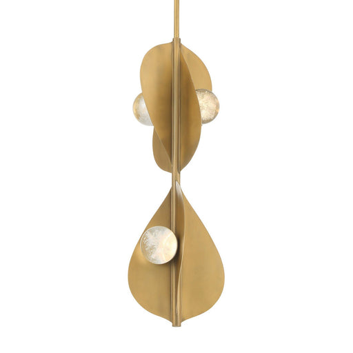 Pod Tall LED Pendant in Legacy Brass