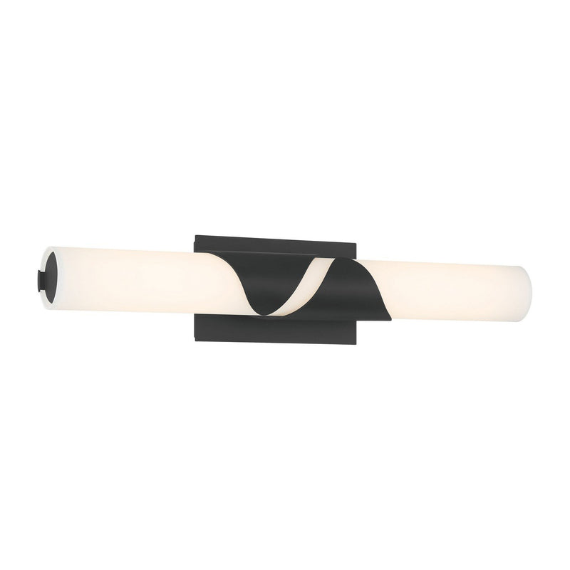 Grafton LED Bath Vanity Light in Dark Matte Black