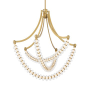 Pearl 29" LED Chandelier in Legacy Brass