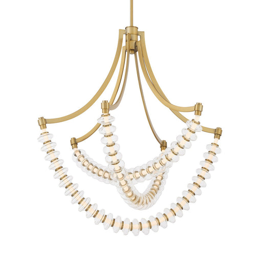 Pearl 29" LED Chandelier in Legacy Brass