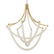 Pearl 49" LED Chandelier in Legacy Brass