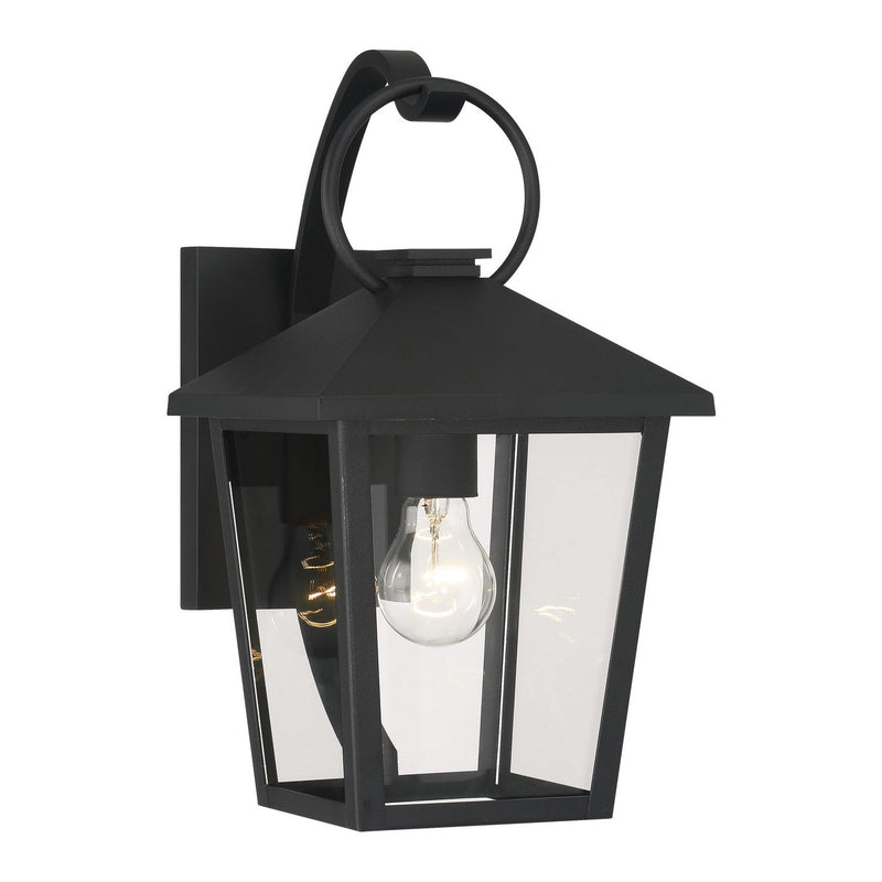 Parkside Outdoor Wall Lantern in Sand Coal Black
