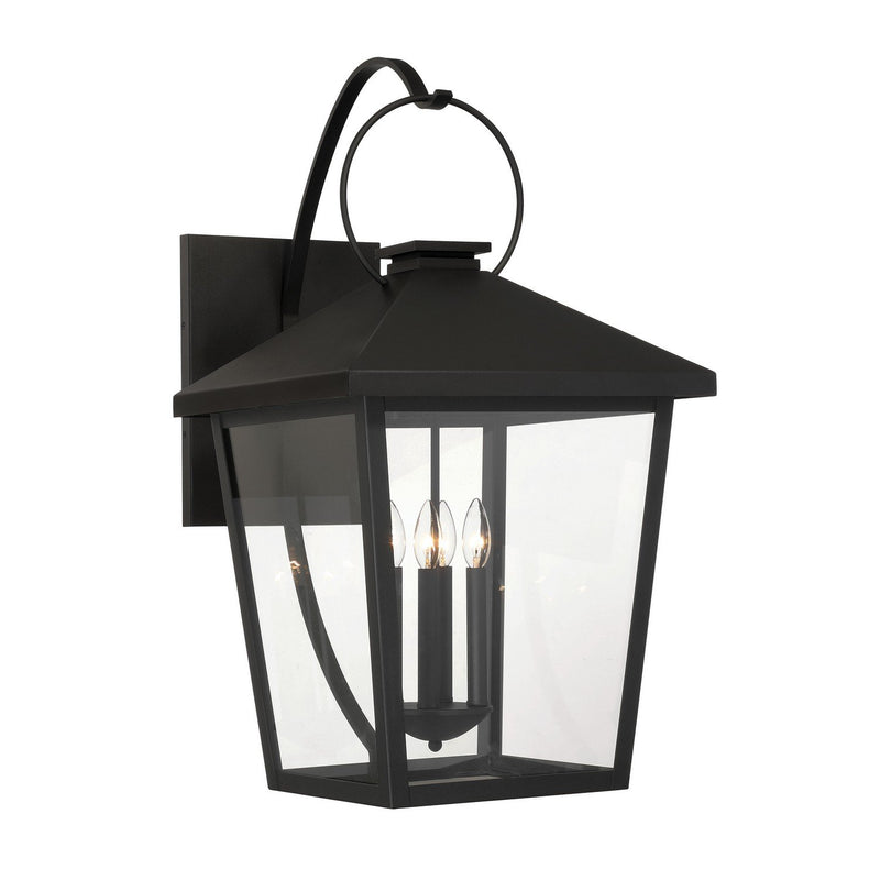 Parkside 17" 4-Light Outdoor Wall Lantern in Sand Coal Black