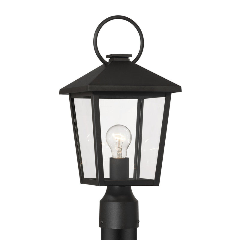 Parkside Outdoor Post Light in Sand Coal Black