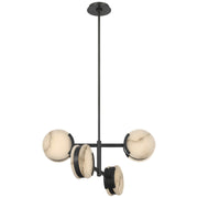 Melange 25" Multi-Positional Convertible Chandelier in Bronze
