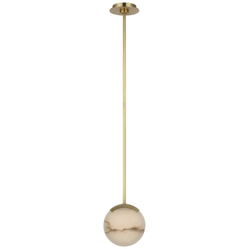 Melange 7" Pendant in Antique-Burnished Brass
