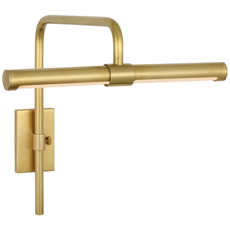 Kidd 9" Frame Mount Picture Light in Hand-Rubbed Antique Brass
