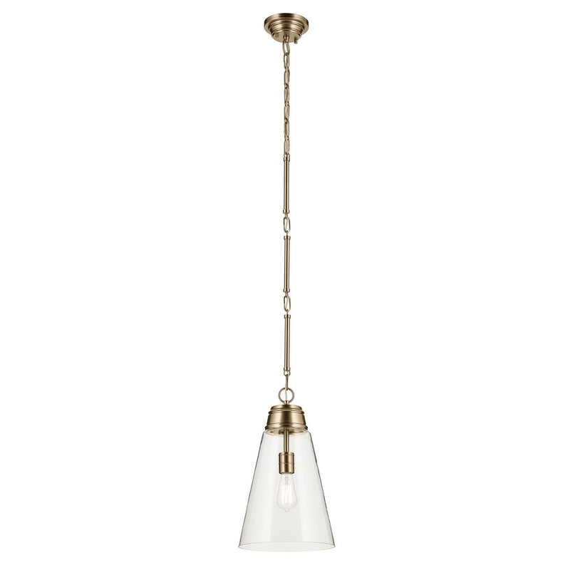 Marsailli 11" Pendant in Champagne Bronze