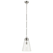 Marsailli 11" Pendant in Polished Nickel