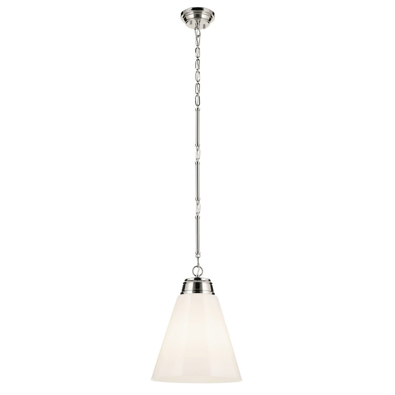 Marsailli 16" Pendant in Polished Nickel