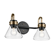 Farum 2-Light Bath Vanity Light in Black