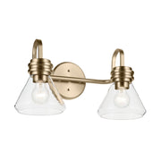 Farum 2-Light Bath Vanity Light in Champagne Bronze