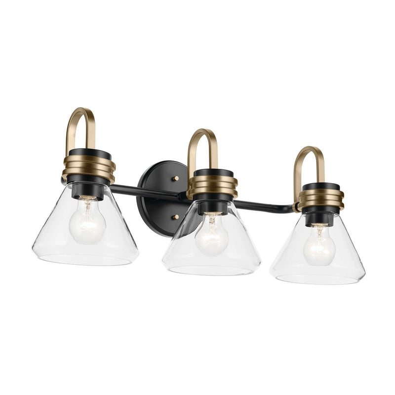 Farum 3-Light Bath Vanity Light in Black