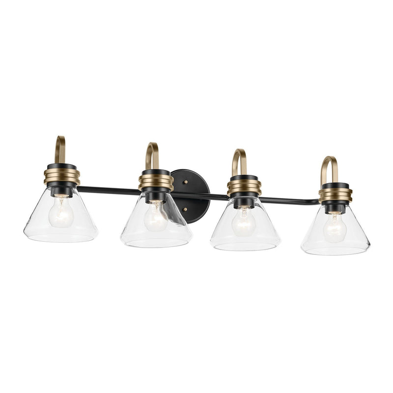 Farum 4-Light Bath Vanity Light in Black