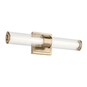 Laurene Fluted Glass Bath Sconce in Champagne Bronze