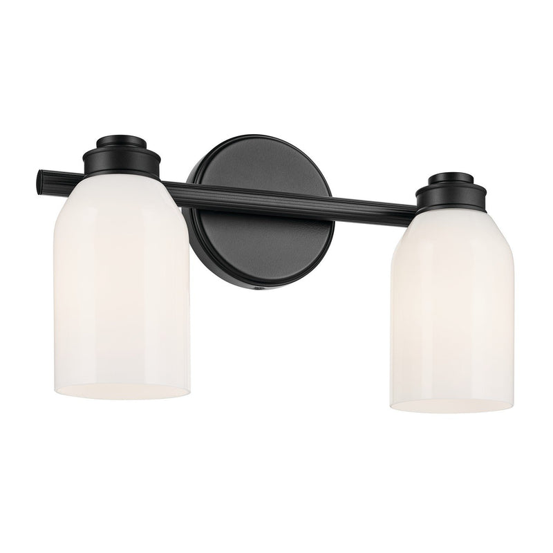 Shae 2-Light Bath Vanity Light in Black