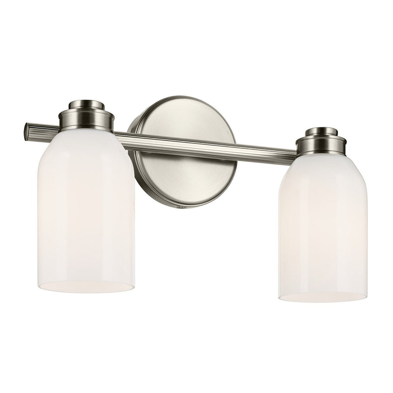 Shae 2-Light Bath Vanity Light in Brushed Nickel