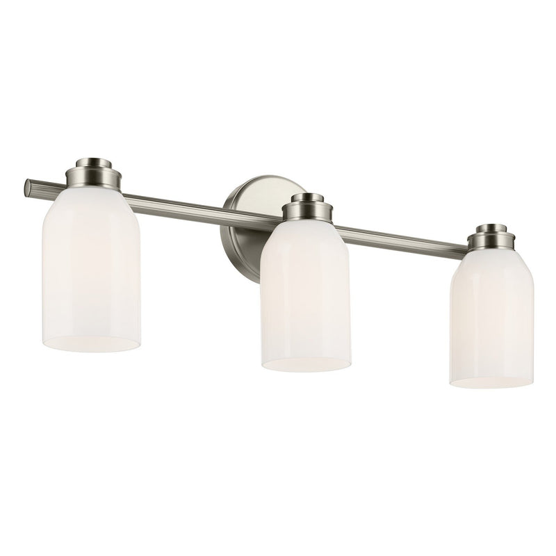 Shae 3-Light Bath Vanity Light in Brushed Nickel