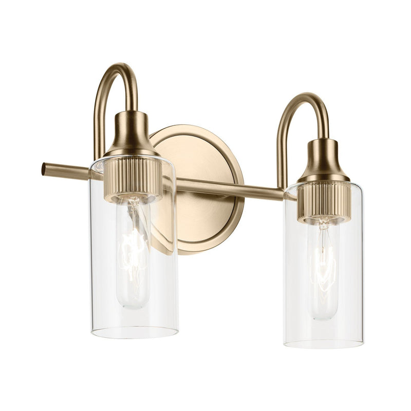 Kavi 2-Light Bath Vanity Light in Champagne Bronze