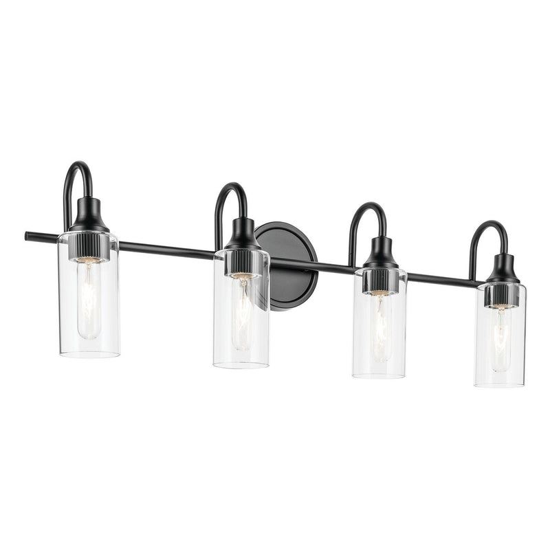 Kavi 4-Light Bath Vanity Light in Black