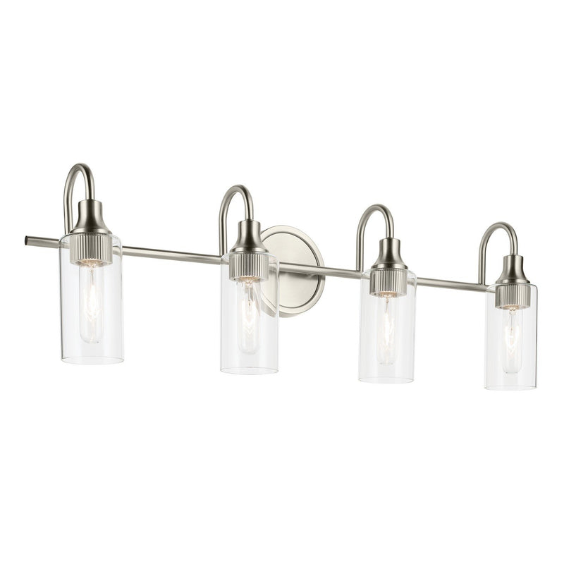 Kavi 4-Light Bath Vanity Light in Brushed Nickel