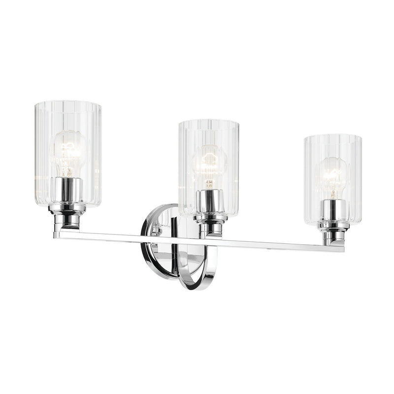 Gioe 3-Light Bath Vanity Light in Chrome