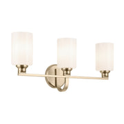 Gioe 3-Light Bath Vanity Light in Champagne Bronze