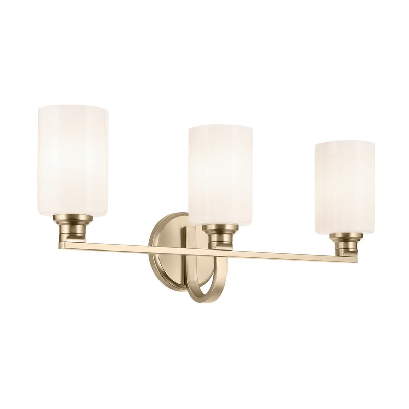 Gioe 3-Light Bath Vanity Light in Champagne Bronze