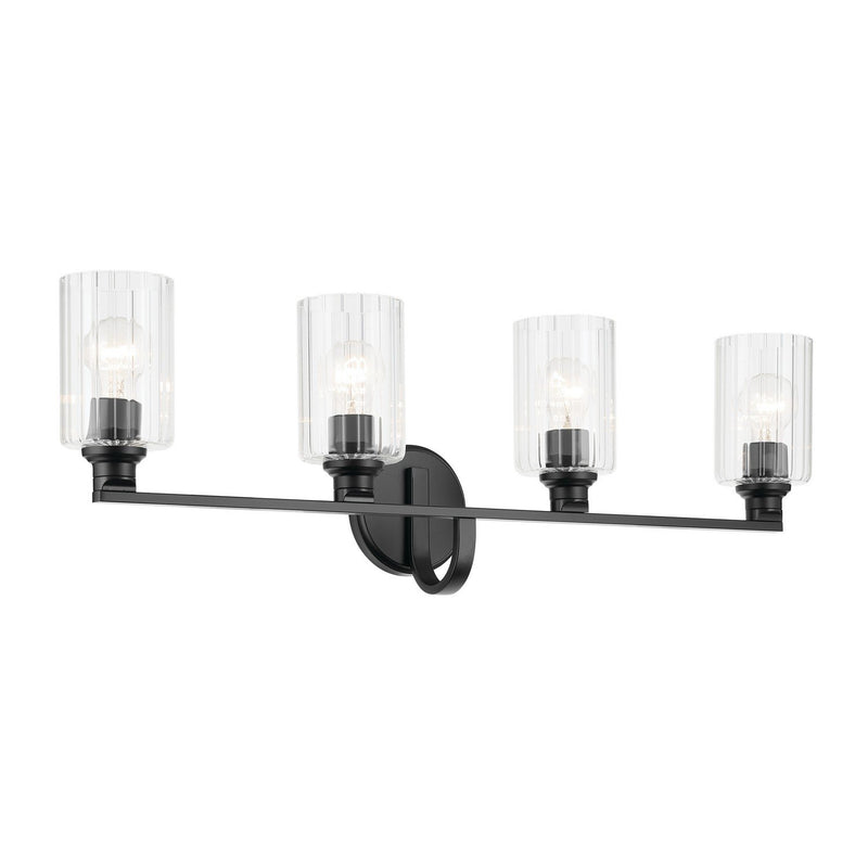 Gioe 4-Light Bath Vanity Light in Black
